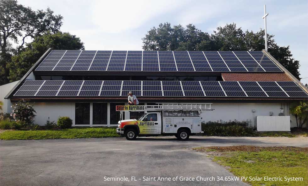 St. Anne of Grace church solar installation